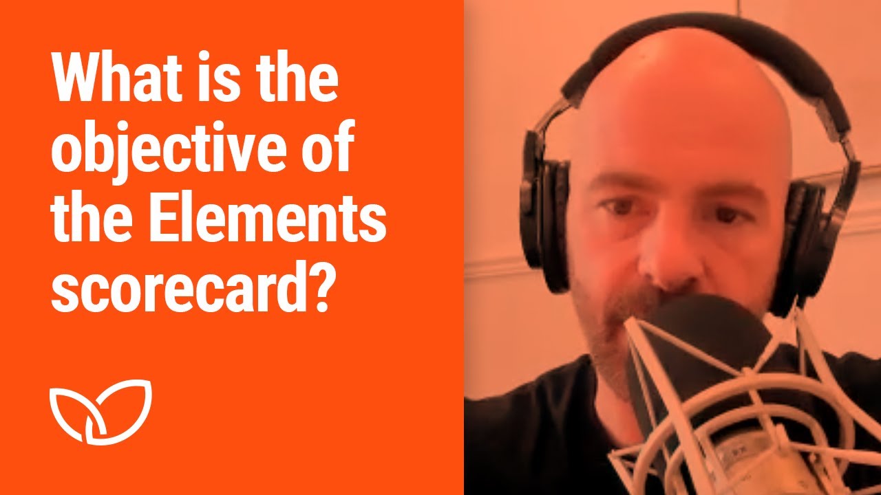 What is the objective of the Elements scorecard? (Podcast clip 2023)